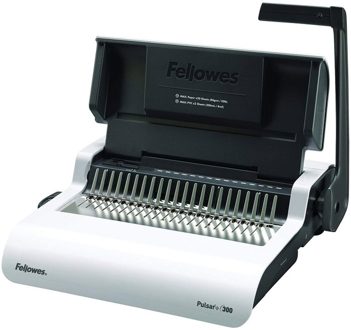 Fellowes Pulsar+ Encuadernadora de Canutillo Blanco y Gris